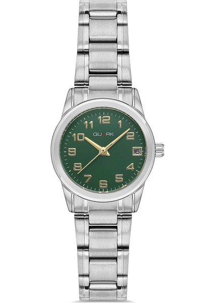 QL-X001D-3B Çelik Kasa Çelik Kordon Takvimli Kadın Kol Saati