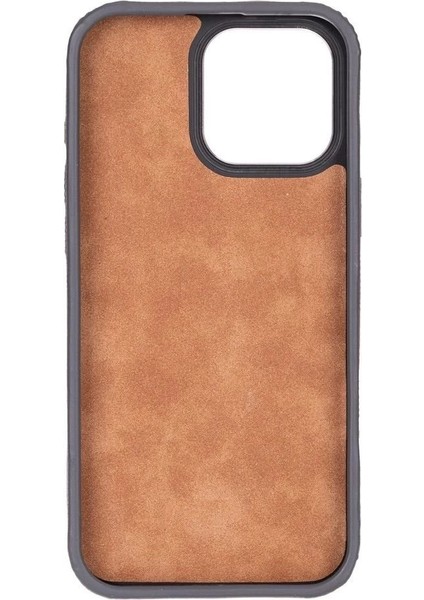 Apple iPhone 16 Pro Max Uyumlu, Hakiki Deri, El Yapımı Kılıf, Gri fiyatları