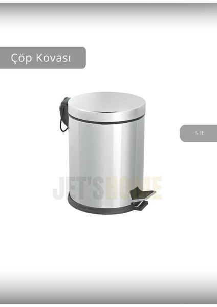 Paslamaz Paslanmaz Banyo ve Mutfak Çöp Kutusu 5 Lt Beyaz fiyatları