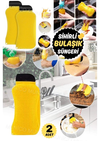 2'li Sihirli Hazneli Silikon Tencere Temizleme Fırçası Seti fiyatları