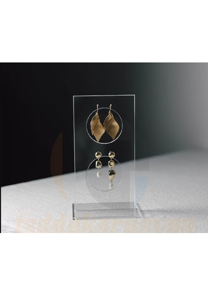 Turuncu 3’lü Akrilik Küpe Standı, Sergileme Tutucu, Minimalist Mücevher Düzenleyici modelleri