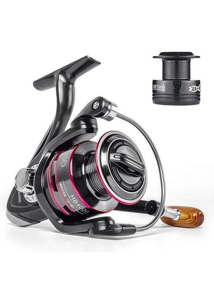 Hpy HB3000 Spinning Reel Çift Makara / 5.2:1 Dişli Oranı / Hafif Alüminyum / Tatlı Tuzlu Su / Reel Spinning At Çek Olta Makinesi