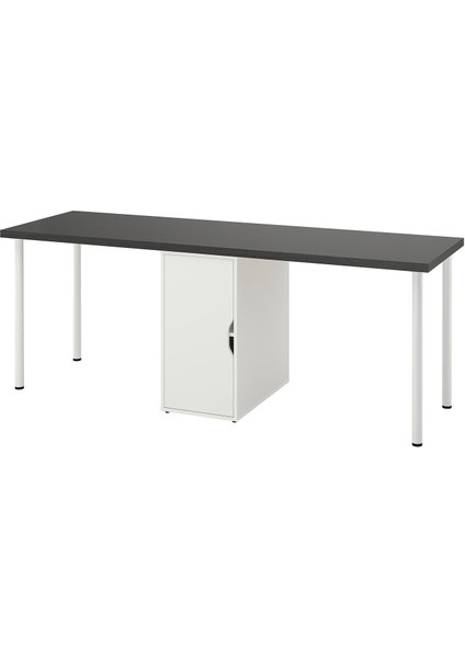 Çalışma Masası, Venge-Beyaz, 200X60 Cm, Lagkapten, Adıls