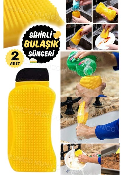 2'li Pratik Silikon Bulaşık Arındırıcı Seti
