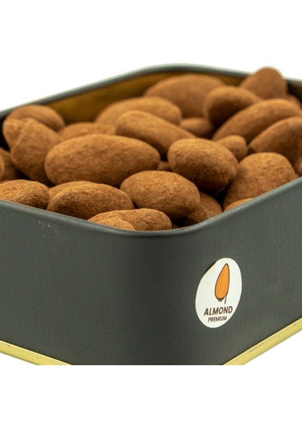 Şeker Ilavesiz, Glütensiz, Vegan Premium Bademli Bitter Çikolata - Küçük Kare Metal Kutu, 150 gr modelleri