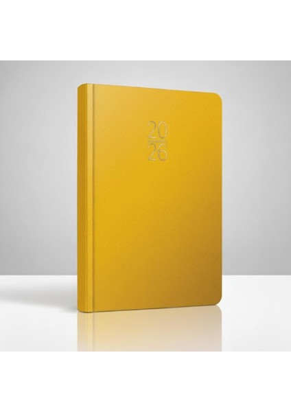 2026 107-ECK Iplik Dikişli - Sert Kapak 17X24 Günlük AJANDA-336 Sayfa (Türkçe-Ingilizce-Almanca-Rusça)