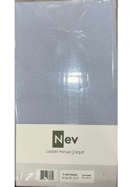 Nev Marka Lastikli Fitted Penye Çarşaf 100X200 + 30 cm ( Yükseklik 30 cm ) Mavi fiyatları