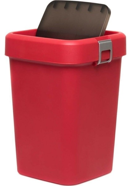 Kırmızı 18 Litre Çöp Kutusu, Pratik ve Şık Temizlik Gereciği fiyatları