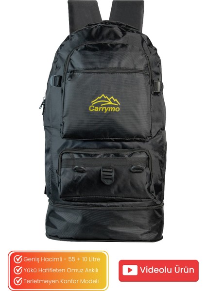 Körüklü Konfor Modeli Çok Gözlü Gezi Seyahat Yürüyüş Dağcı Kamp Spor Sırt Çantası