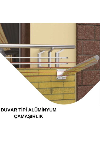 Duvar Tipi Metal Çamaşır Kurutma Askısı, Pratik ve Dayanıklı Tasarım fiyatları
