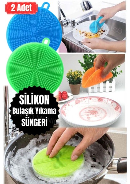 2'li Çok Amaçlı Silikon Temizlik ve Ovma Fırçası Seti fiyatları