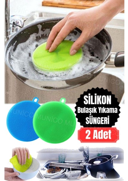 2'li Çok Amaçlı Silikon Temizlik ve Ovma Fırçası Seti modelleri