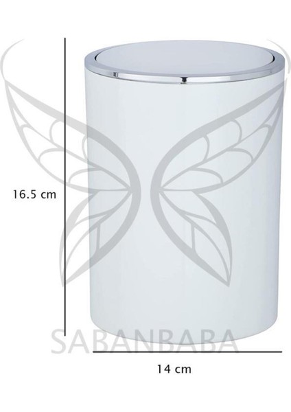Beyaz 2 Lt Çöp Kovası (Inca Model) Sade ve Şık Tasarım modelleri