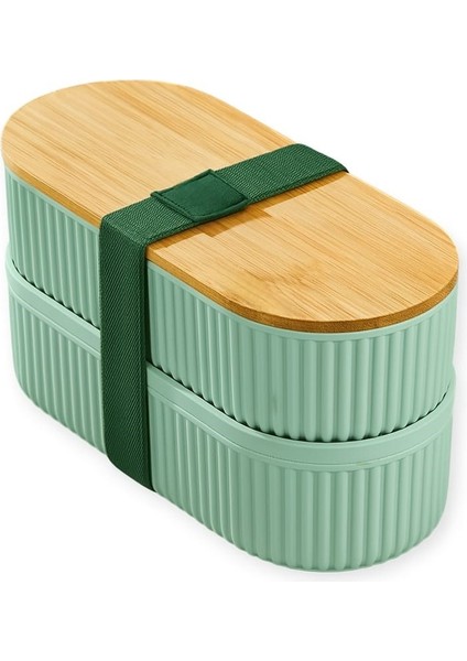 Saklama ve Beslenme Kutusu BR-6689 (3504) 2li Bambu Yeşil modelleri