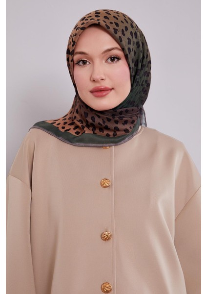 Zümrüt Leopar Desen Soft Eşarp modelleri