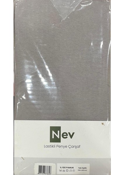 Nev Marka Lastikli Fitted Penye Çarşaf 100X200 + 30 cm ( Yükseklik 30 cm ) Gümüş fiyatları