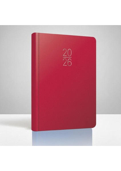 2026 107-ECK Iplik Dikişli - Sert Kapak 17X24 Günlük AJANDA-336 Sayfa (Türkçe-Ingilizce-Almanca-Rusça)