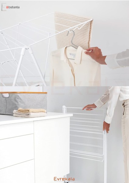 Beyaz Çamaşır Askısı 15 M, Dayanıklı ve Pratik Kurutma Eşyası modelleri