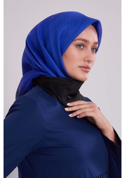 Saks Çift Renk Kehribar Eşarp