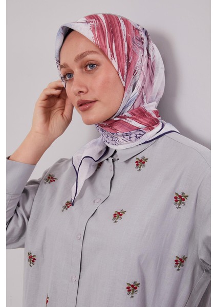 K.lacivert Etnik Desen Pamuk Eşarp fiyatları