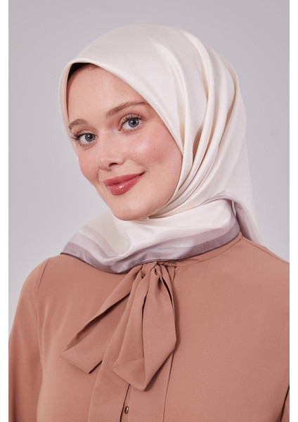 Somon Kenar Bordürlü Twill Ipek Eşarp fiyatları