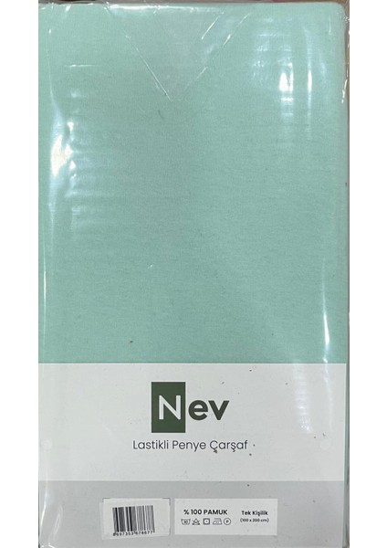 Nev Marka Lastikli Fitted Penye Çarşaf 100X200 + 30 cm ( Yükseklik 30 cm ) Su Yeşili fiyatları