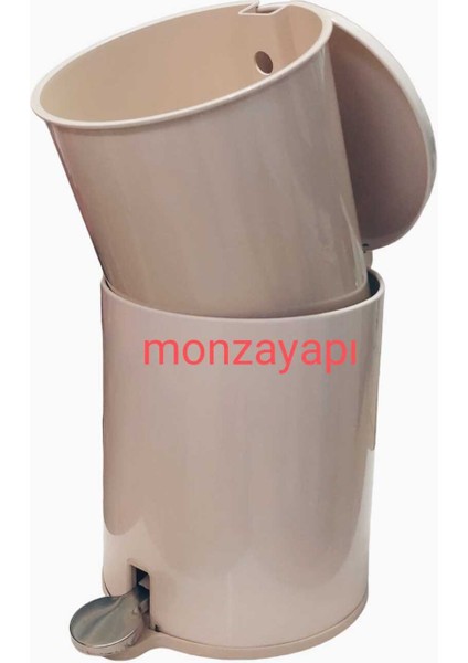 Şık Bej Pedallı Çöp Kovası, Pratik ve Temiz Kullanım Için Mükemmel Seçenek fırsatları