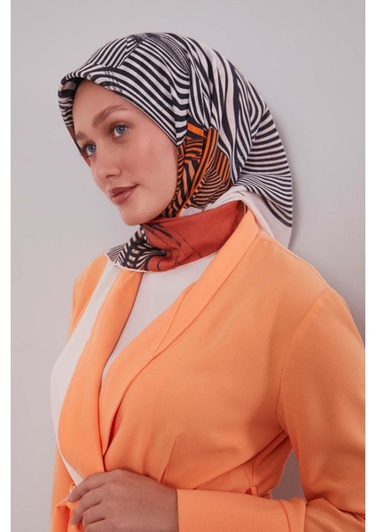 Somon Hologram Desen Pamuk Eşarp fiyatları