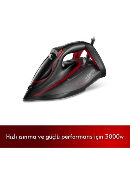 Sınger Expert Pro 3000W Seramik Tabanlı Buharlı Ütü, LED Ekran, Otomatik Kapanma, Anti-Kireç