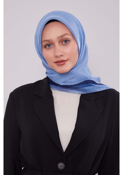 Mavi Kehribar Eşarp modelleri