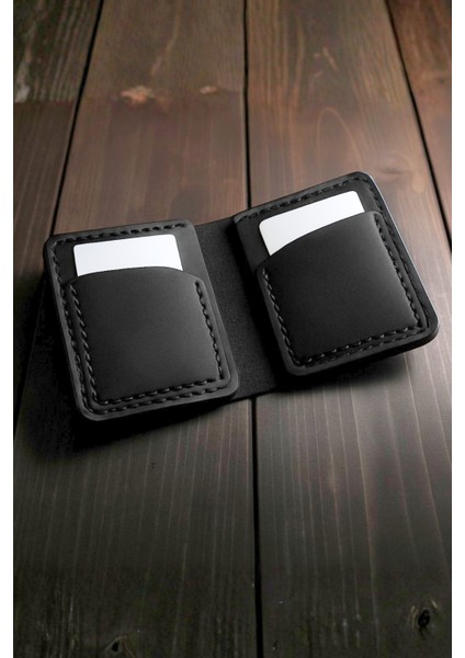 Gerçek Deri El Yapımı Hakiki Deri Cüzdan Kartlık Italyan Dikiş Premium Hakiki Deri
