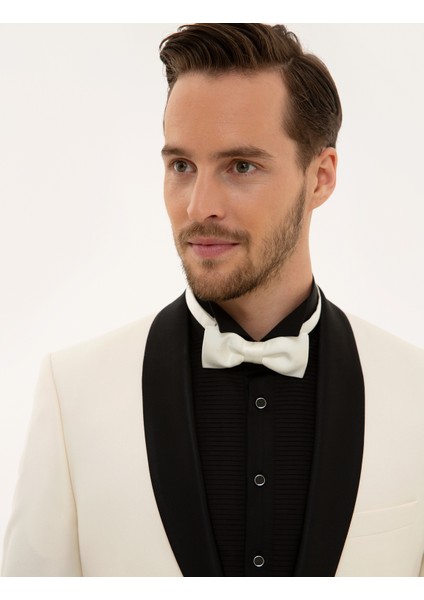 Erkek Ekru Yelekli Damatlık Smokin 50226688-VR019 modelleri