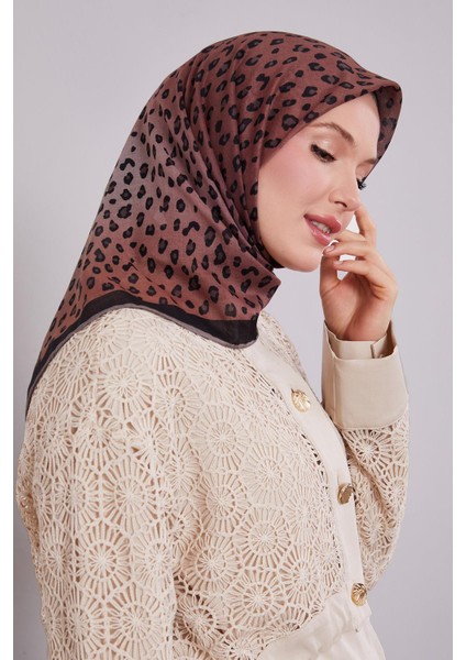 K.vizon Leopar Desen Soft Eşarp
