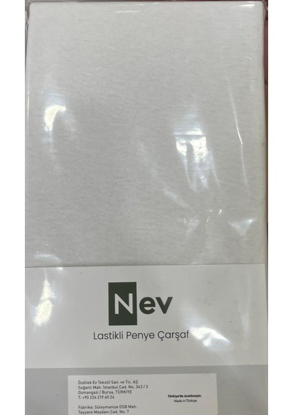 Nev Marka Lastikli Fitted Penye Çarşaf 100X200 + 30 cm ( Yükseklik 30 cm ) Beyaz fiyatları