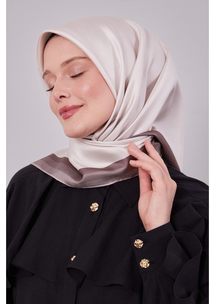 A.bej Kenar Bordürlü Twill Ipek Eşarp fiyatları