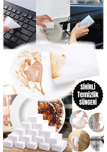 Çok Amaçlı Temizlik Süngeri, Melamin, Çiziksiz Parlatıcı, Dayanıklı ve Kullanışlı indirimleri