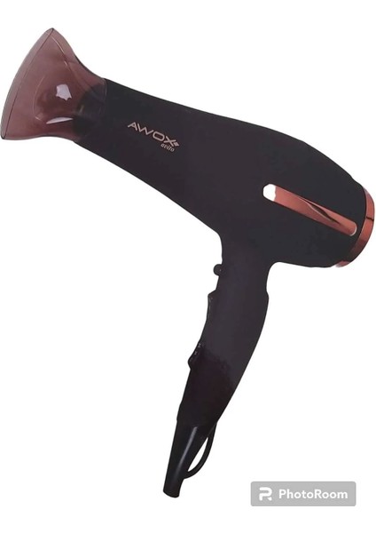 Profesyonel Saç Kurutma Makinesi 2200W Dc Motor Siyah Hızlı ve Şekillendirici