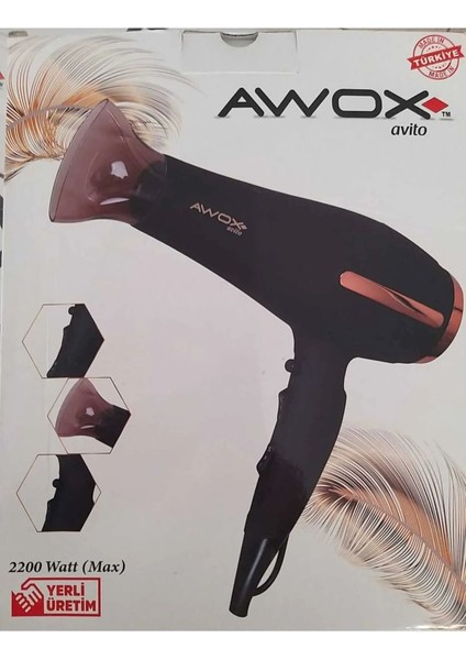 Profesyonel Saç Kurutma Makinesi 2200W Dc Motor Siyah Hızlı ve Şekillendirici fiyatları