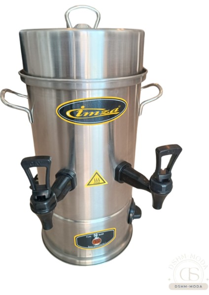 Paslanmaz Çelik Otomatik Çay Makinesi 4l 30 Bardak Kapasiteli, Gri