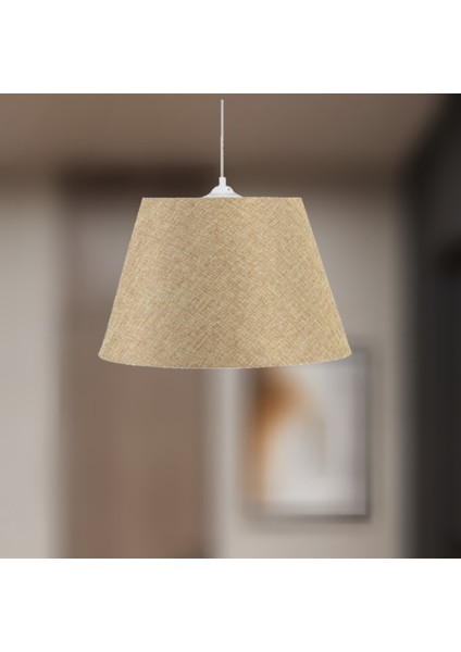 Şık Bej Tekli Avize, Modern ve Hafif Tasarım, Evinize Zarif Dokunuş