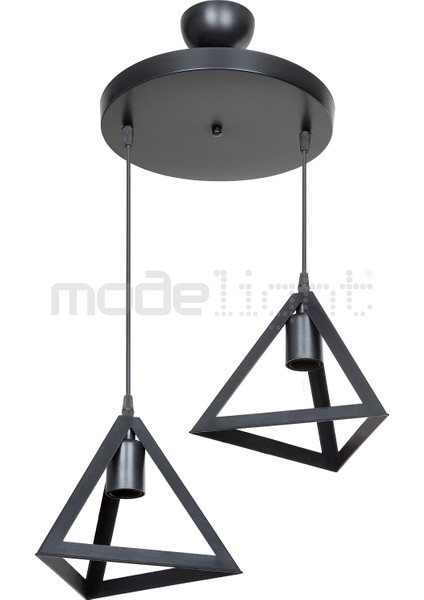 Şık 2’li Siyah Avize, Salon, Oturma Odası, Çocuk Odası, Yemek, Yatak Odası, Antre ve Mutfak Için modelleri