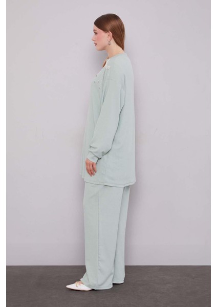 Mint Yeşili Omuz Yıldız Taş Detaylı fiyatları