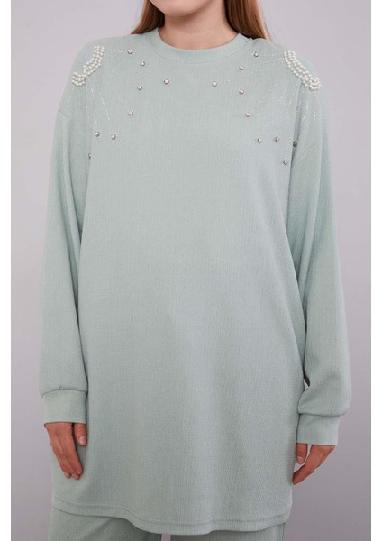 Mint Yeşili Omuz Yıldız Taş Detaylı fırsatları