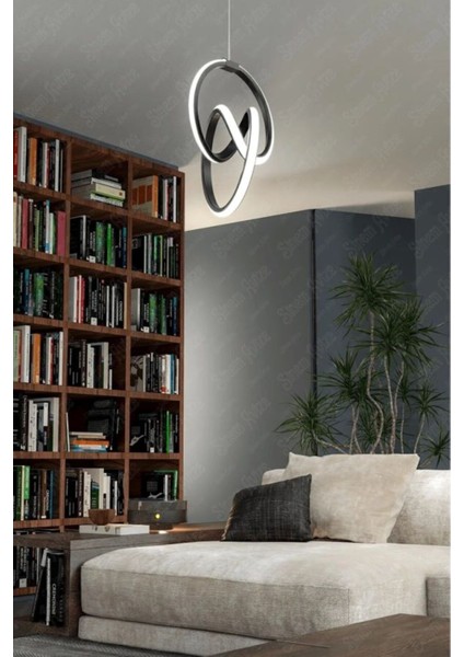 Modern Siyah ve Beyaz Ledli Sarkıt Avize ile Şıklık ve Aydınlık Sağlayın fiyatları