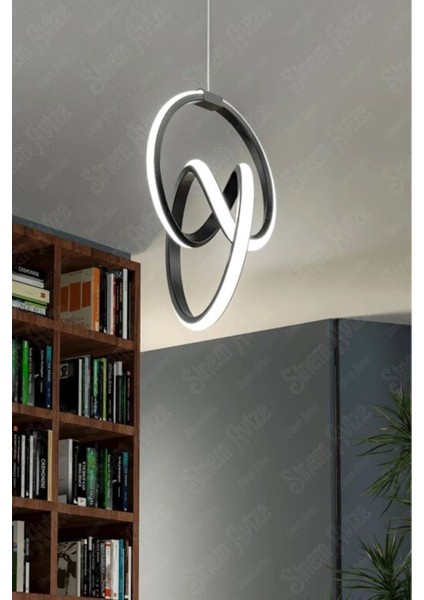 Modern Siyah ve Beyaz Ledli Sarkıt Avize ile Şıklık ve Aydınlık Sağlayın modelleri