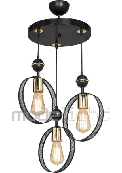 Şık Siyah 3'lü Avize ile Evinizde Modern Bir Atmosfer Yaratın fiyatları