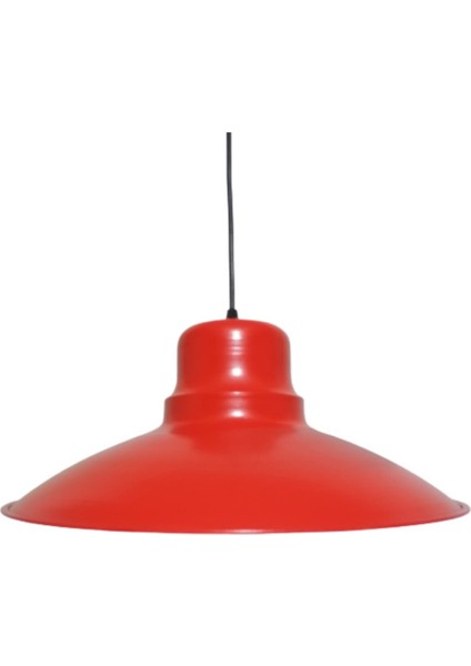 Kırmızı ve Altın Detaylı Şık Metal Sarkıt Lamba, 37CM Çap. fiyatları