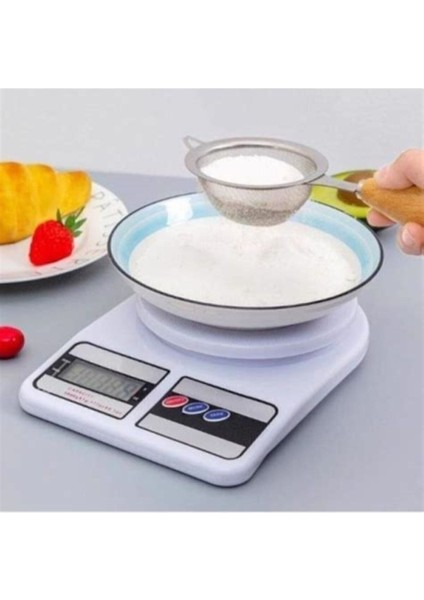 Dijital Hassas Mutfak Terazi, 10 kg Kapasiteli, Beyaz Renkli, Sağlam ve Güvenilir modelleri