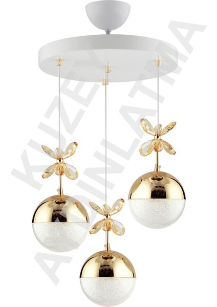 3'lü Kumandalı Renkli LED Aydınlatma, Beyaz Altın Tasarım fiyatları