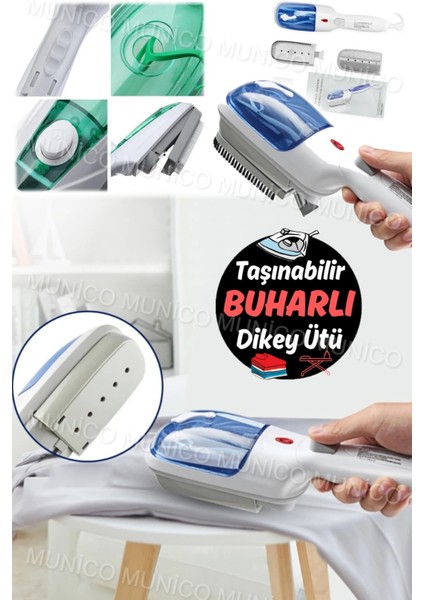 Taşınabilir Elektrikli El Buharlı Ütü Güçlü Buhar ve Kırışıklık Giderici fırsatları